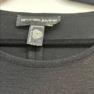 Andrea Jovine Black Long Sleeve Dress